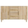 Credenza Rovere Sonoma 100x36x60 cm in Legno Multistrato