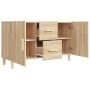 Credenza Rovere Sonoma 100x36x60 cm in Legno Multistrato