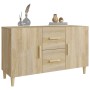 Credenza Rovere Sonoma 100x36x60 cm in Legno Multistrato