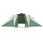 Tenda da Campeggio a Cupola per 6 Persone Verde Impermeabile