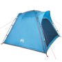 Tenda Campeggio 4 Persone Blu Rilascio Rapido Impermeabile