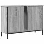 Mobile Lavabo Bagno Grigio Sonoma 80x30x60 cm Legno Multistrato