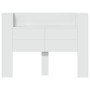 Testiera con Contenitore a LED Bianca 140x16,5x103,5 cm