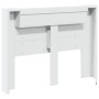 Testiera con Contenitore a LED Bianca 140x16,5x103,5 cm