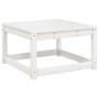 Set Salotto da Giardino 5 pz Bianco in Legno Massello di Pino