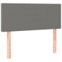 Giroletto a Molle con Materasso Grigio Scuro 100x200 cm Tessuto