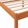 Letto per Anziani Marrone Cera 90x190 cm Legno Massello di Pino