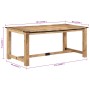 Tavolo da Pranzo 180x90x75 cm in Legno Massello di Mango