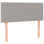 Giroletto a Molle con Materasso Grigio Chiaro 120x200cm Tessuto