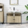 Mobile Lavabo Bagno Rovere Sonoma 80x30x60 cm Legno Multistrato