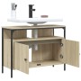 Mobile Lavabo Bagno Rovere Sonoma 80x30x60 cm Legno Multistrato