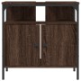Mobile Lavabo Bagno Rovere Marrone 60x30x60cm Legno Multistrato