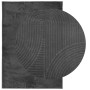 Tappeto IZA a Pelo Corto Aspetto Scandinavo antracite 140x200cm