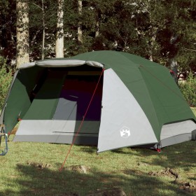 Tenda da Campeggio a Cupola per 6 Persone Verde Impermeabile