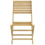 Sedie Giardino Pieghevoli 2 pz 48,5x61,5x87 cm Massello Acacia