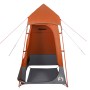 Tenda per Toilette Grigio e Arancione Impermeabile
