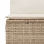 Set Divano da Giardino 8 pz con Cuscini Beige in Polyrattan