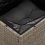 Set Divano da Giardino 8 pz con Cuscini Grigio in Polyrattan