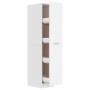 Armadietto da Farmacia Bianco 30x42,5x150 cm Legno Multistrato