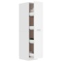 Armadietto da Farmacia Bianco 30x42,5x150 cm Legno Multistrato