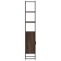 Armadietto Bagno Rovere Marrone 33x33x185,5cm Legno Multistrato
