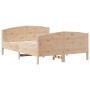 Giroletto con Testiera 135x190 cm in Legno Massello di Pino
