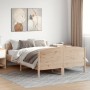 Giroletto con Testiera 135x190 cm in Legno Massello di Pino
