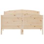 Giroletto con Testiera 135x190 cm in Legno Massello di Pino