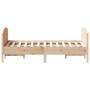 Giroletto con Testiera 135x190 cm in Legno Massello di Pino