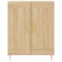 Credenza Rovere Sonoma 69,5x34x180 cm in Legno Multistrato