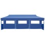 Tenda Pieghevole Pop-Up con 5 Pareti Laterali 3x9 m Blu