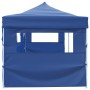 Tenda Pieghevole Pop-Up con 5 Pareti Laterali 3x9 m Blu