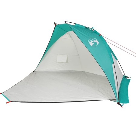 Tenda da Spiaggia Verde Mare 268x223x125 cm in Poliestere 185T