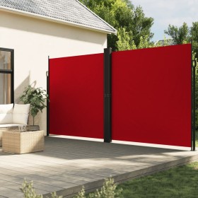 Tenda da Sole Laterale Retrattile Rossa 220x600 cm