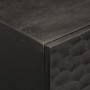 Tavolino da Salotto Nero 80x50x40 cm in Legno Massello di Mango