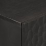 Credenze 3 pz Nero 60x33x75 cm in Legno Massello di Mango