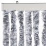 Tenda Antimosche Grigio e Bianca 100x200 cm in Ciniglia