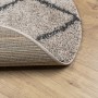 Tappeto Shaggy PAMPLONA a Pelo Lungo Beige e Antracite Ø 280 cm