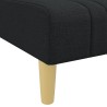 Chaise Longue in Tessuto Nero