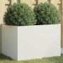 Fioriera Bianca 62x47x46 cm in Acciaio Laminato a Freddo