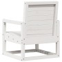 Set Salotto da Giardino 3 pz Bianco in Legno Massello di Pino