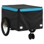 Rimorchio da Bici Nero e Blu 45 kg in Ferro