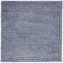 Tappeto Shaggy PAMPLONA a Pelo Lungo Moderno Blu 160x160 cm