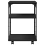 Supporto per Stampante 3 Livelli Nero 43x48x64 cm Multistrato