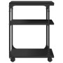 Supporto per Stampante 3 Livelli Nero 43x48x64 cm Multistrato