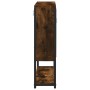 Mobile Bagno Specchio Rovere Fumo 60x16x60 cm Legno Multistrato