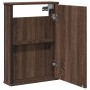 Mobile Bagno Specchio Rovere Marrone 42x12x60 Legno Multistrato