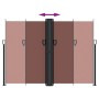 Tenda da Sole Laterale Retrattile Marrone 180x1000 cm