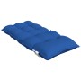 Cuscini Sedia con Schienale Basso 4 pz Blu Reale Tessuto Oxford