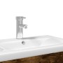 Mobile da Bagno con Lavabo Integrato Rovere Fumo